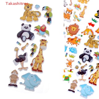 (Takashitree) สติกเกอร์ PVC ลายการ์ตูนสัตว์น่ารัก 3D สําหรับติดตกแต่งของเล่นเด็ก