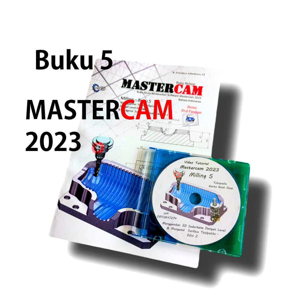 หนังสือ Mastercam 2023 Mill 5 + การสอนดีวีดี