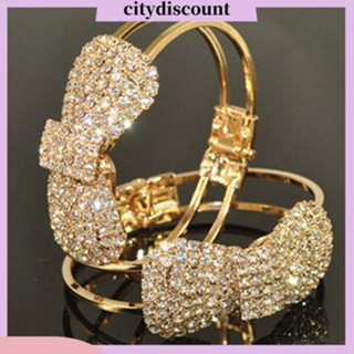 &lt;citydiscount&gt;  City_กำไลข้อมือประดับโบว์ เครื่องประดับสำหรับสตรี