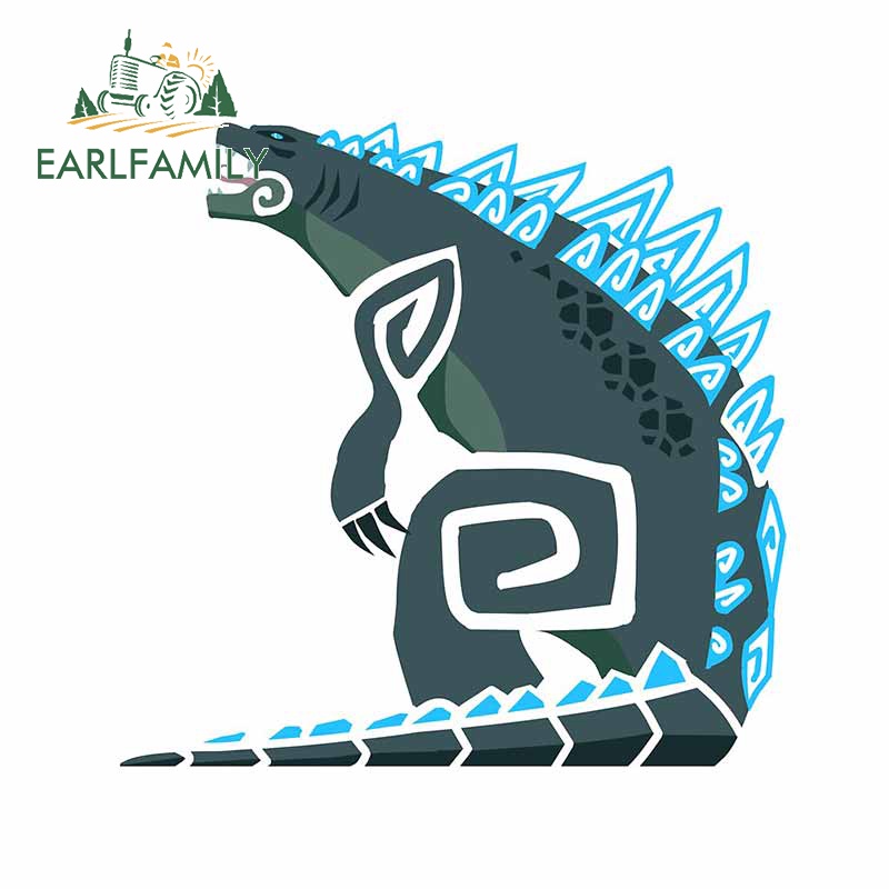 EARLFAMILY 13 ซม.x 12.8 ซม.สําหรับการ์ตูนไดโนเสาร์รถสติกเกอร์กันน้ํา Motocycle บุคลิกภาพ JDM Assessoires หน้าต่างรถ Decal