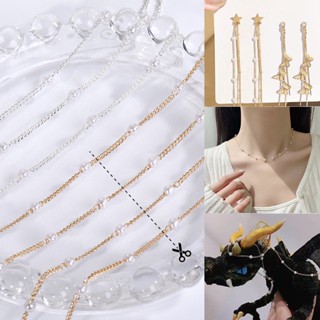 Fashion Diy Pearl Chain Jewelry Accessories Earrings Necklace Bracelet Headdress