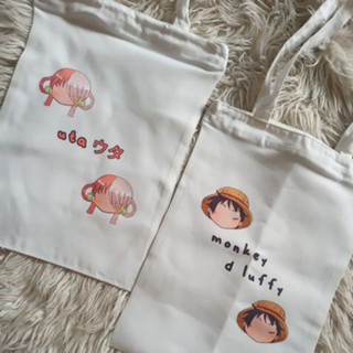 กระเป๋าโท้ท ผ้าแคนวาส ลายวันพีช LUFFY ZORO TOTE BABY