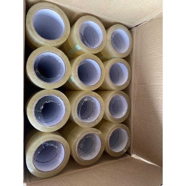 OPP TAPE 100 หลา เทปปะพัสดุ เทปกาว เทปใส ยกลัง 72 ม้วน