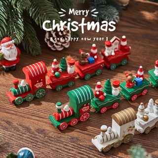 รถไฟไม้ ขนาดเล็ก 4 น็อต ของเล่นสําหรับเด็ก ของขวัญปีใหม่