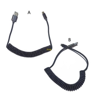 Bt Type C Micro Coiled Cable Wire Mechanical แป้นพิมพ์ USB สายเคเบิล สําหรับ GH60