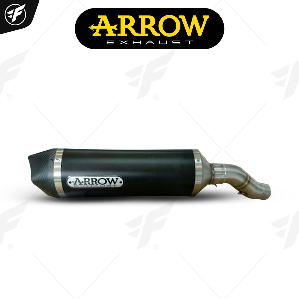 ท่อสูตร/ท่อแต่ง/ท่อไอเสีย Arrow Slip on Dark Carbon : for Kawasaki ZX6R 2019-2022