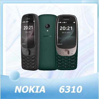 NOKIA 6310 มือถือปุ่มกดของแท้ ฟีเจอร์โฟน 100% รับประกัน 1 ปี เหมาะสำหรับผู้สูงอายุและเด็ก