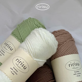 |พร้อมส่งทุกวัน| ไหมพรม 8 ply 100g• คอตตอนนม• milk cotton yarn • ไหมพรมเส้นใหญ่หนานุ่ม 🧶