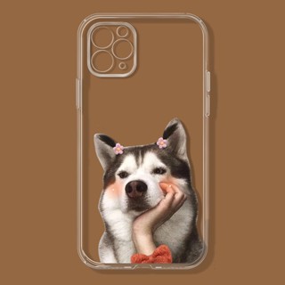 Siberian Husky เคสไอโฟน 7 14 se2020 12 pro เคส 13 11 14 pro max case 7 8plus iPhone Xr Xs X max 8พลัส cover นิ่ม โปร่ง