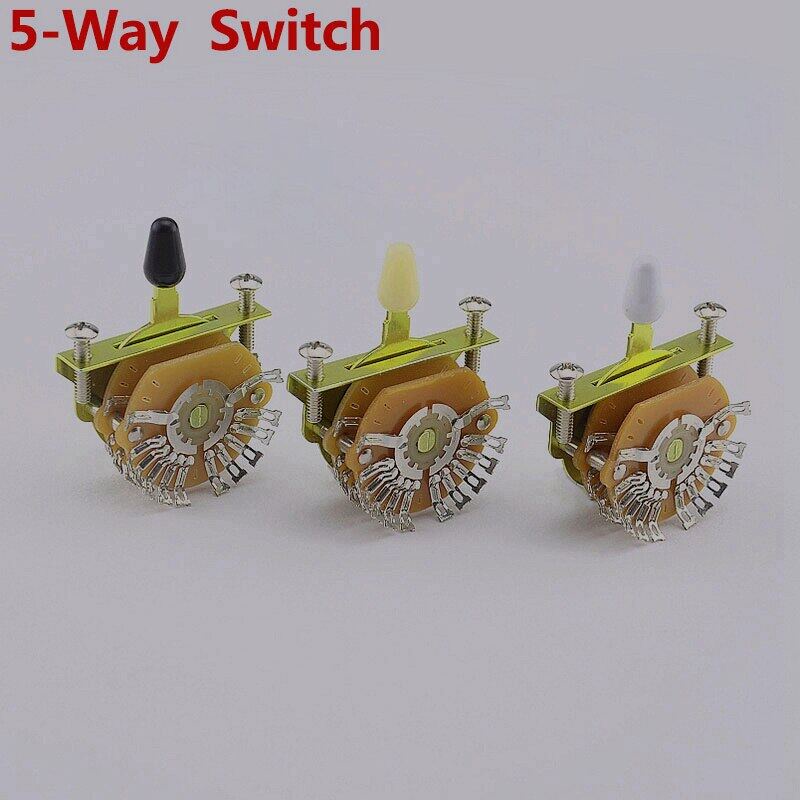 JZ-(9-30)1 ชิ้น Oak Grigsby 4-Pole, เวเฟอร์คู่, 5-Way Super Switch สําหรับอุปกรณ์กีตาร์ไฟฟ้า