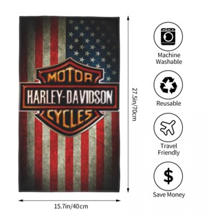 Harley-davidson (6) ผ้าขนหนู ทรงสี่เหลี่ยม ขนาด 70x40 ซม. สําหรับเล่นกีฬา โยคะ ฟิตเนส วิ่ง กลางแจ้ง