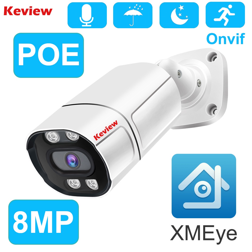 POE IP Camera 8MP 5MP Security Surveillance Camera CCTV Bullet P2P