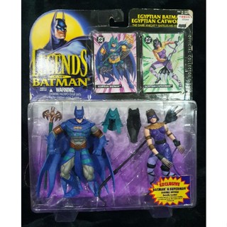 1995 Vintage Kenner  Egyptian Batman &amp; Catwoman Legends of Batman Action Figure Set #64075