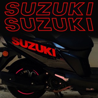 SUZUKI UY125 รถจักรยานยนต์สกูตเตอร์สติกเกอร์สะท้อนแสงมอเตอร์หัวร่างกายดึงดอกไม้ตราสัญลักษณ์สติกเกอร์โลโก้