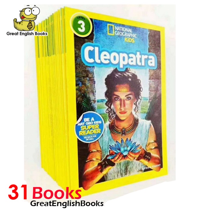 (ใช้โค้ดรับcoinคืน10%ได้) **Level 3 จำนวน 31 เล่ม*** หนังสือเด็กภาษาอังกฤษ สัตว์ป่า  National Geographic Kids Level 3