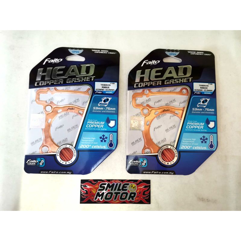 COPPER HEAD GASKET PACKING สําหรับ NMAX ใหม่ OLD/AEROX ใหม่ OLD/R15 V3 63 0.3MM