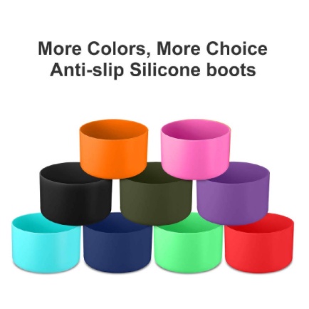 Hydro Flask Boot ปลอกป้องกันซิลิโคน 7.5 ซม. 9 ซม. ฝาครอบกันลื่นปลอดสาร BPA