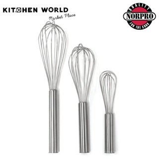 Norpro 2115 S/S Whisk, Set of 3 / ตระกร้อมือ