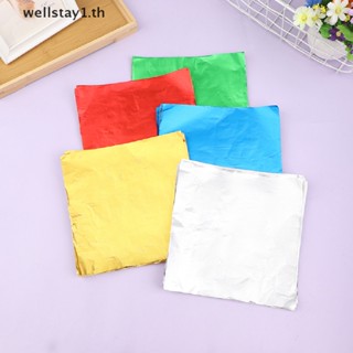 [wellstay1] 100 sheets 20*20cm Aluminium Foil Wrapper Paper Wedding Chocolate Paper [TH]