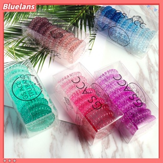 bluelans เชือกมัดผมแบบเกลียวยืดหยุ่นไล่โทนสี 9 ชิ้น