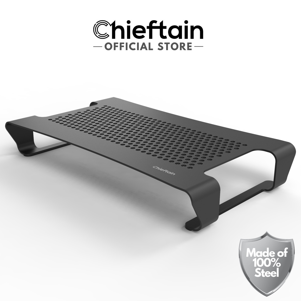 Chieftain ขาจับจอคอม ขาตั้งจอคอม ที่วางจอคอม เหล็ก 100% Steel Monitor Stand Riser