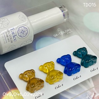 TD015 สีโทน เขียว น้ำเงิน เขียวมะนาว 4สี Tadee