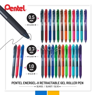 (ราคาพิเศษ) ปากกา Pentel Energel X รุ่น BLN105 ขนาด 0.5 MM // 0.7 MM และไส้ปากกา ปากกาเจล เพนเทล หมึกเจลสี
