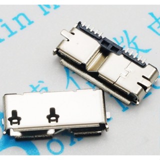 ซ็อกเก็ต Micro 3.0 Female Pin USB 3.0 ประเภท B Full SMD Type ฮาร์ดดิสก์อินเตอร์เฟซมือถือ