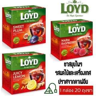 ชาชุด Loyd Warm ชาผลไม้ผสานเครื่องเทศให้สัมผัสอบอุ่น ผ่อนคลายปราศจากคาเฟอีน