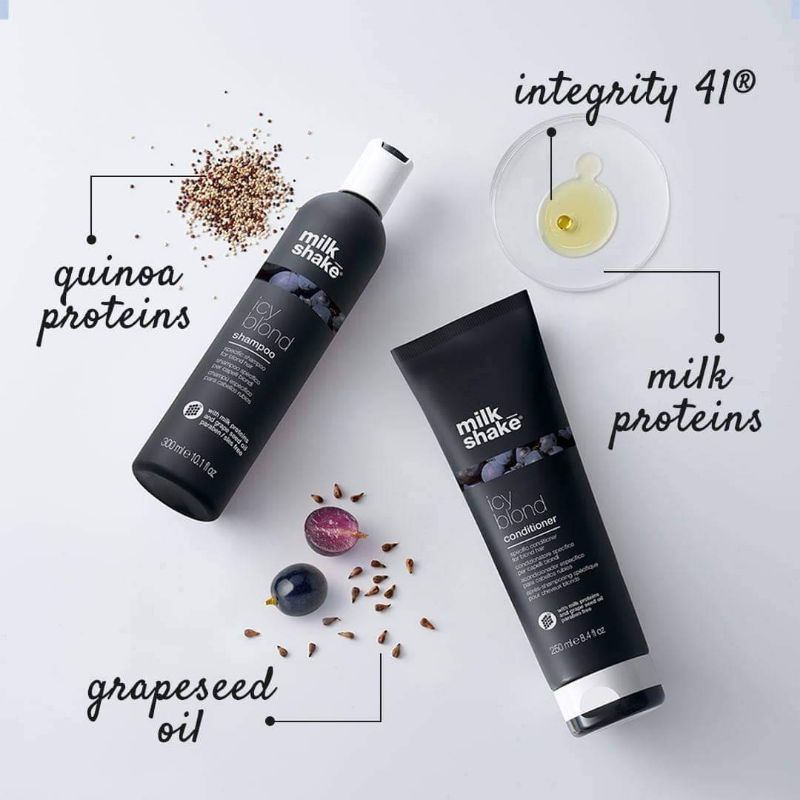 🔥ลดสูงสุด1000​ เก็บโค้ดหน้าร้านหรือทักแชท🏵️ฉลากไทย🌸🏵️ Milk shake Icy Blond Shampoo, Conditioner​ สำหรับผมทำสีบลอนด์สว่าง - รูปที่ 2