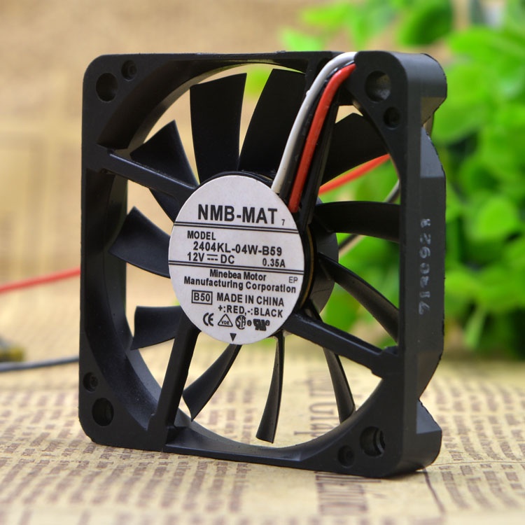 HY ORIGINAL 6010 6 ซม.2404KL-04W-B59 12V 0.35A 3WIRES SPEED DETECTION พัดลม