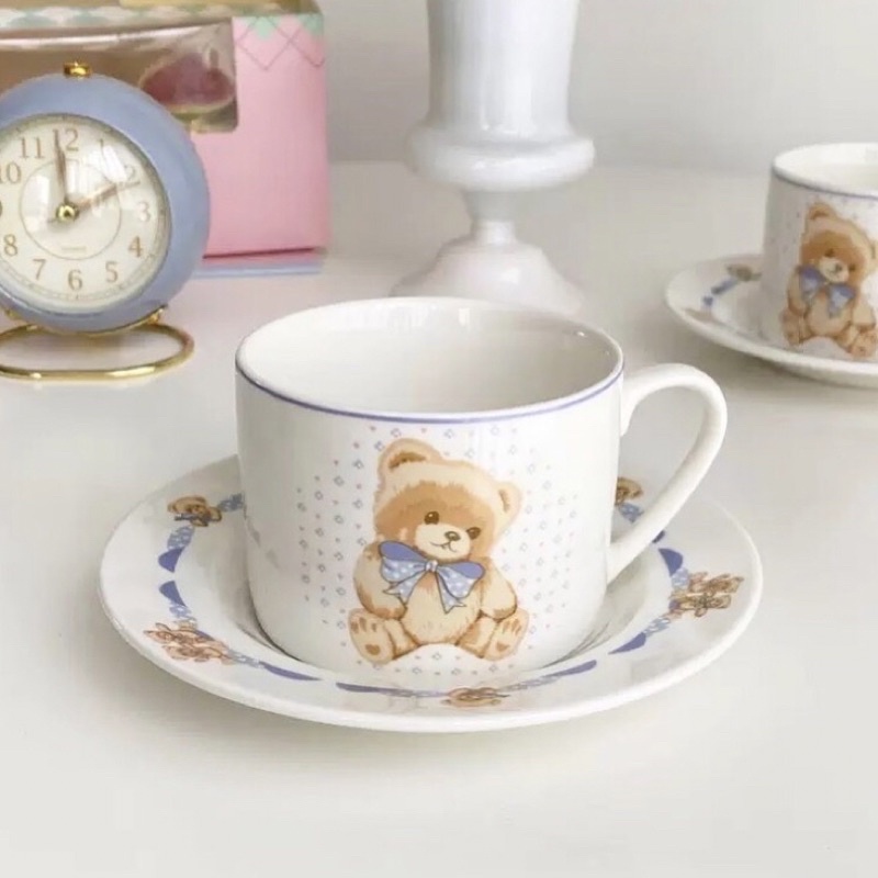 ♡teddy bear teacup set
