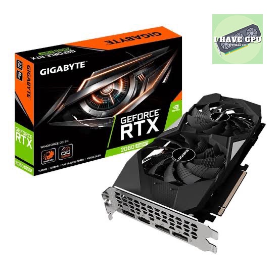 GIGABYTE GEFORCE RTX 2060 SUPER WINDFORCE OC 8G - 8GB GDDR6 สินค้ามือสอง ประกันไทย