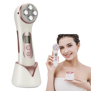 EMS MicroCurrent Vibration Skin Care Tighten Lifting Facial LED Photon Radio Frequency Wrinkle Removal Beauty Massager M