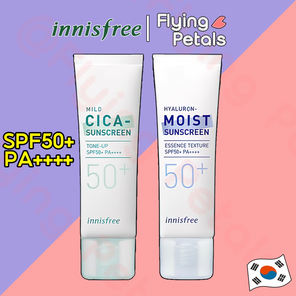 innisfree True Hyaluron Moist Sunscreen / True Mild Cica Sunscreen