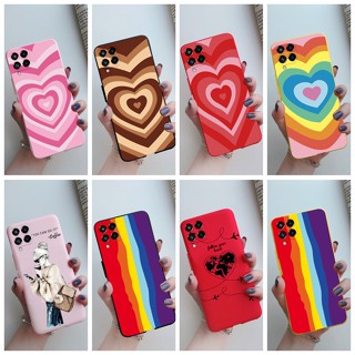 เคสโทรศัพท์มือถือ ซิลิโคนนิ่ม ลายหัวใจน่ารัก สีแคนดี้ สําหรับ Samsung Galaxy M33 M53 A23 M 33 53 A 23 5G