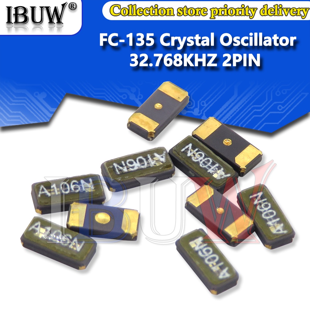 ออสซิลเลเตอร์คริสตัล FC-135 32.768K 32.768KHZ 3215 2PIN SMD 10 ชิ้น