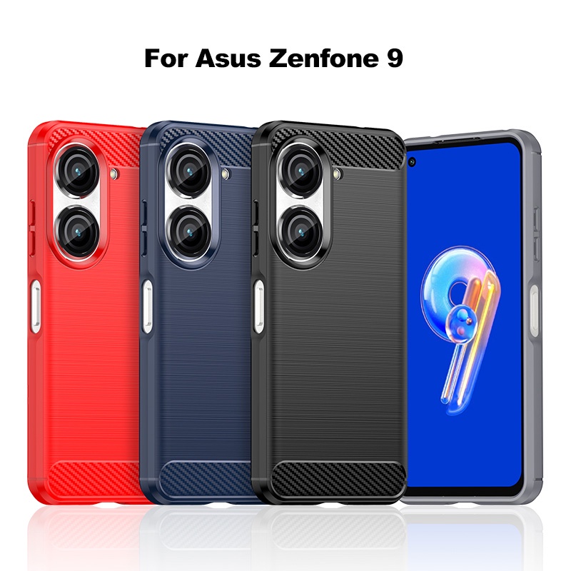 เคสโทรศัพท์มือถือ แบบนิ่ม ลายคาร์บอน สําหรับ Asus Zenfone 10 9 9Z 6 ZS630KL 4 Selfie ZD553KL ZB553KL