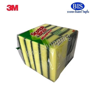 3Mสก๊อตช์ไบร์ทใหญ่ 3mสก๊อตไบร์ทจัมโบ้ 3mฟองน้ำล้างจาน ขนาด3.5X6นิ้ว (แพ็คละ10ชิ้น179บ.)พร้อมส่ง