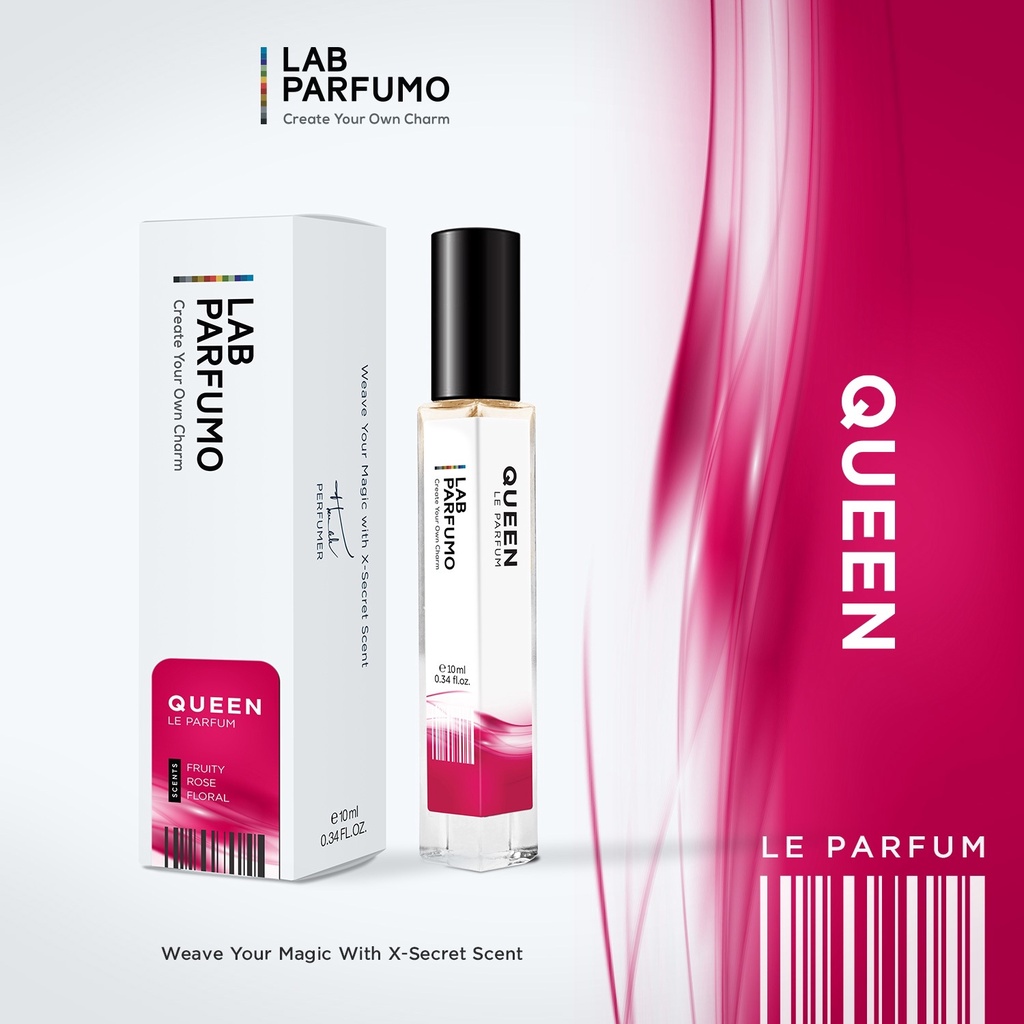 QUEEN by LAB PARFUMO, น้ำหอมผู้หญิงที่สุดของเสน่ห์ (ขนาด 4ml, 10ml) ราชินีความหอม เลอค่า..สง่างาม