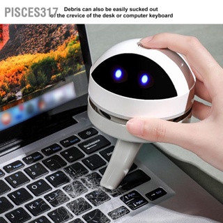 Pisces317 Desktop Vacuum Cleaner Mini Handheld Portable Detachable for Cleaning Eraser Crumbs Dust Piano Hairs