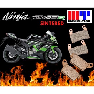 ผ้าเบรคยี่ห้อ Maxum-tech เนื้อ Sinter สำหรับ Kawasaki ZX6R