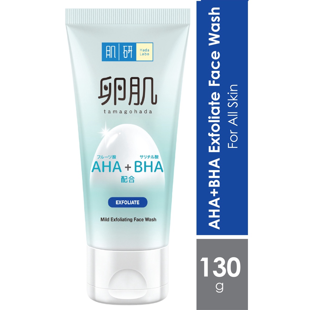 Hada Labo AHA BHA Exfoliate Face Wash 130g (ลอกล้างหน้า)
