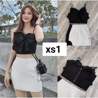 Lalapis เดรสสั้นสายเดี่ยว/ชุดเซ็ท sz.xs sมือ1ป้ายห้อย