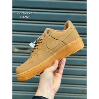 ❤️พร้อมส่ง (36-45)Air Force1 Low 07 LV8 Wheat /Flax ‘’ Nike Sneakers🏃🏃‍♀️