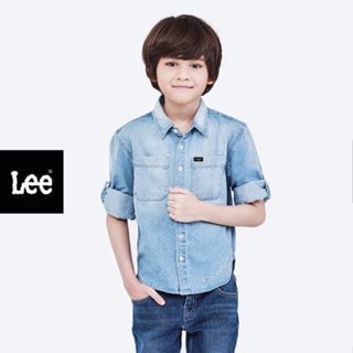 LEE KIDS เสื้อเชิ้ตแขนยาว เด็กผู้ชาย รุ่น LK K1006002 สียีนส์ 1390.-