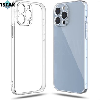 เคสซิลิโคน Tpu นิ่ม แบบใส บางพิเศษ สําหรับ iPhone 15 Pro 15 Pro Max 15 Plus