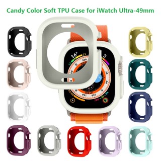 เคส TPU นิ่ม สีแคนดี้ สําหรับ Apple Watch Ultra 49 มม.