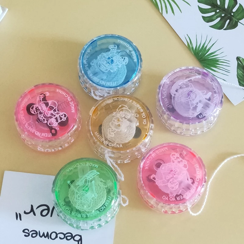 ของเล่นโยโย่เรืองแสง YOYO ลูกดิ่งโยโย่ มีไฟ สุ่มสี พร้อมส่ง ของเล่นเด้งดึ่ง thumbnail 5