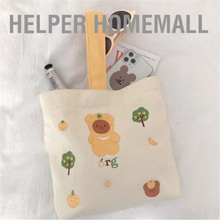 Helper Homemall กระเป๋าใส่กล่องอาหารกลางวัน ผ้าแคนวาส ขนาดใหญ่ จุของได้เยอะ ลายการ์ตูนสัตว์ ที่ทนทาน สีสันสดใส สําหรับกล่อง หนังสือ ขนมขบเคี้ยว